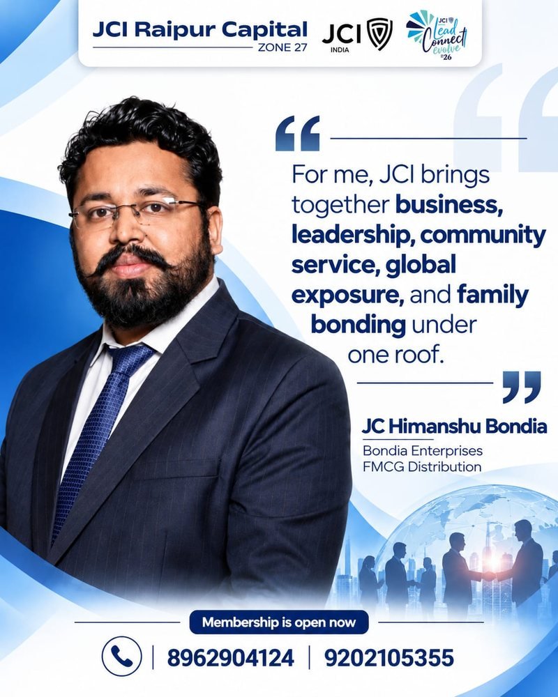 JC Himanshu Bondia, Bondia Enterprises: For me, JCI brings together business, leadership, community service, global exposure, and family bonding under one roof.